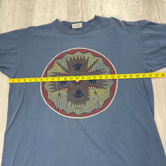 Vintage United Design Apache Cross Native American Short Sleeve Graphic T Shirt - Picture 7 of 8